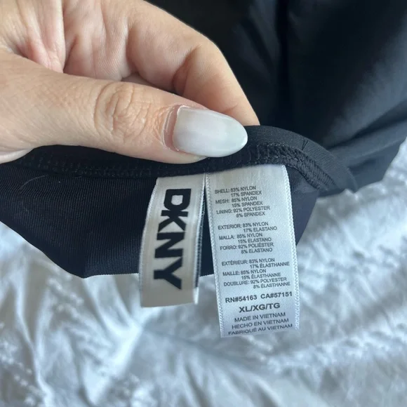 DKNY Black Women's One Piece Swimsuit - Picture 4 of 4